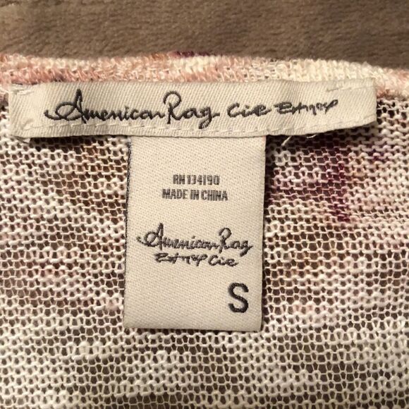 American Rag S Knit Floral Open Front Tasseled Hem Cardigan Kimono Duster - Picture 11 of 12